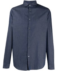 Camicia di jeans blu scuro di Emporio Armani