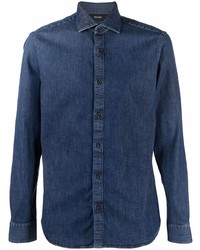 Camicia di jeans blu scuro di Ermenegildo Zegna XXX