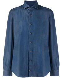 Camicia di jeans blu scuro di Fay