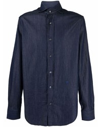 Camicia di jeans blu scuro di Jacob Cohen