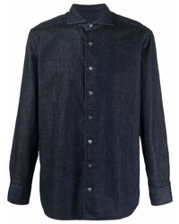 Camicia di jeans blu scuro di Lardini