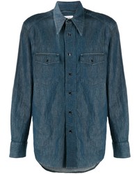 Camicia di jeans blu scuro di Lemaire