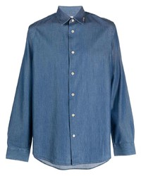 Camicia di jeans blu scuro di Paul Smith