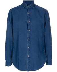 Camicia di jeans blu scuro di Polo Ralph Lauren