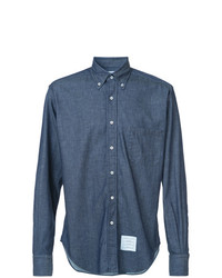 Camicia di jeans blu scuro di Thom Browne
