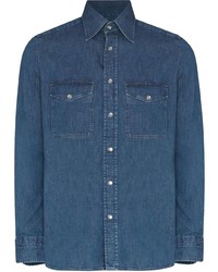 Camicia di jeans blu scuro di Tom Ford