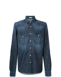 Camicia di jeans blu scuro di Tomas Maier