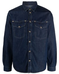 Camicia di jeans blu scuro di VERSACE JEANS COUTURE