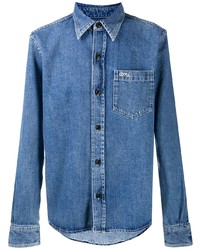 Camicia di jeans blu di Ami Paris