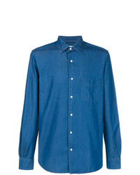 Camicia di jeans blu di Aspesi