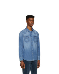 Camicia di jeans blu di Ralph Lauren Purple Label