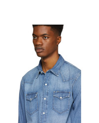 Camicia di jeans blu di Ralph Lauren Purple Label