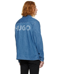 Camicia di jeans blu di Hugo