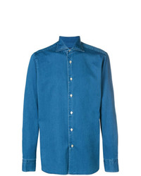 Camicia di jeans blu di Borriello