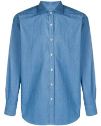 Camicia di jeans blu di Canali