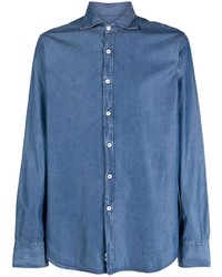 Camicia di jeans blu di Canali