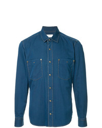 Camicia di jeans blu di Cerruti 1881