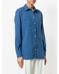 Camicia di jeans blu di Loro Piana