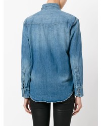 Camicia di jeans blu di Current/Elliott
