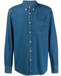 Camicia di jeans blu di Deperlu