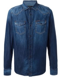 Camicia di jeans blu di Diesel