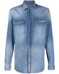 Camicia di jeans blu di Dondup