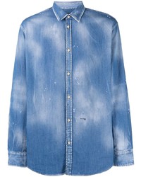 Camicia di jeans blu di DSQUARED2