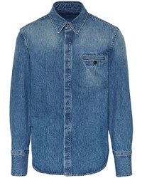 Camicia di jeans blu di Ferragamo