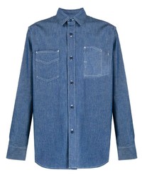 Camicia di jeans blu di Fumito Ganryu