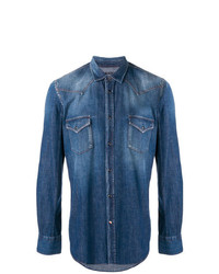 Camicia di jeans blu di Jacob Cohen