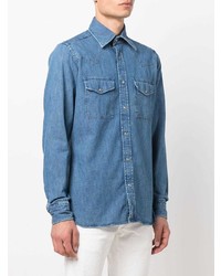 Camicia di jeans blu di Tom Ford
