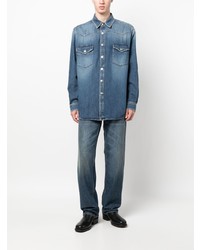 Camicia di jeans blu di Burberry