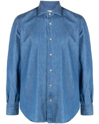 Camicia di jeans blu di Mazzarelli