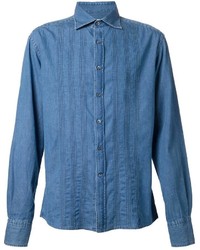 Camicia di jeans blu di Michael Bastian