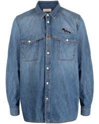 Camicia di jeans blu di Nick Fouquet