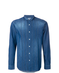 Camicia di jeans blu di Paolo Pecora
