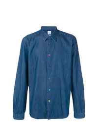 Camicia di jeans blu di Ps By Paul Smith