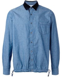 Camicia di jeans blu di Sacai