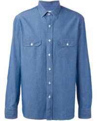 Camicia di jeans blu di Salvatore Piccolo