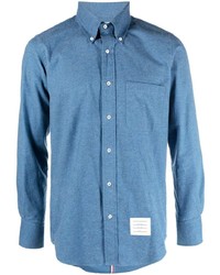 Camicia di jeans blu di Thom Browne