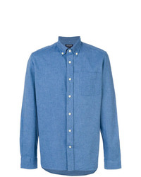 Camicia di jeans blu di Woolrich