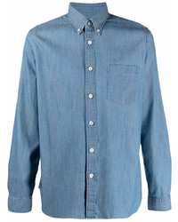 Camicia di jeans blu di Xacus