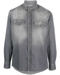 Camicia di jeans grigia di Brunello Cucinelli