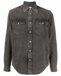 Camicia di jeans grigio scuro di Boglioli