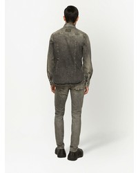 Camicia di jeans grigio scuro di Dolce & Gabbana