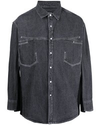 Camicia di jeans grigio scuro di FIVE CM