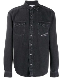 Camicia di jeans grigio scuro di Givenchy
