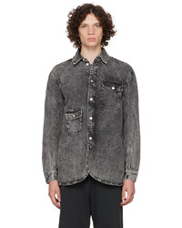 Camicia di jeans grigio scuro di Han Kjobenhavn