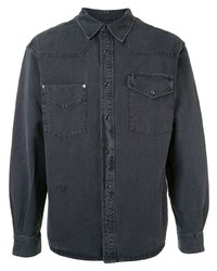 Camicia di jeans grigio scuro di Kenzo