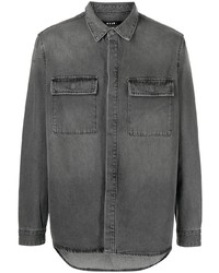Camicia di jeans grigio scuro di Ksubi